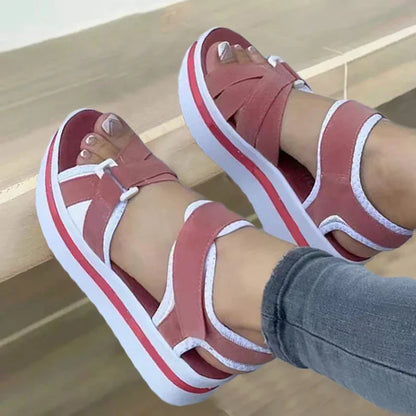 Zomer Sandalen Sleehak Elegante Comfortabele Schoenen