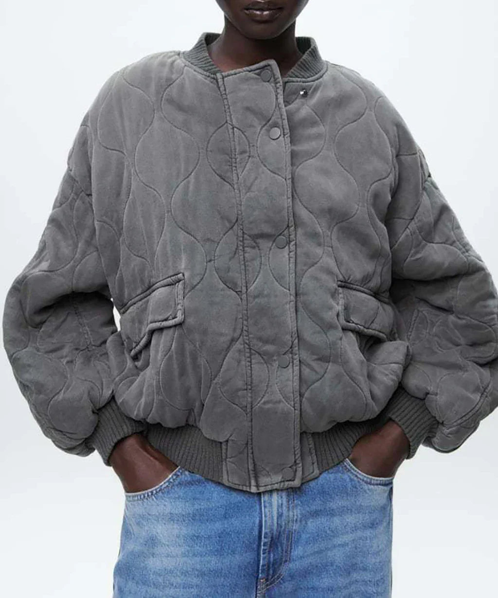 Dames Bomberjas Oversized Gewatteerd Streetwear Stijl