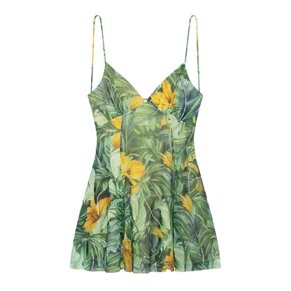 Zomerjurk Bloemenpatroon Vrouwen Minijurk Zomer - StudioMarella