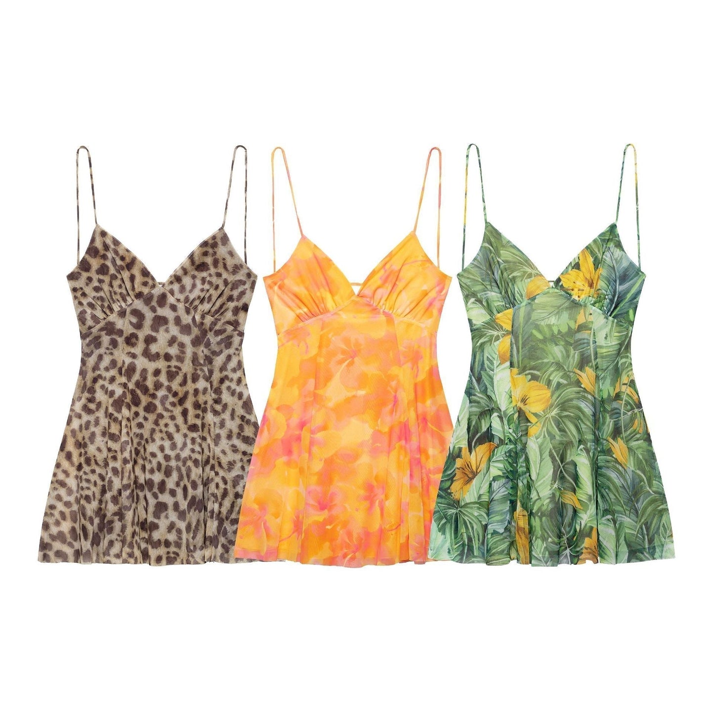 Zomerjurk Bloemenpatroon Vrouwen Minijurk Zomer