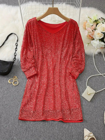 Vrouwelijke Off-Shoulder Minijurk Glamour Jurkje