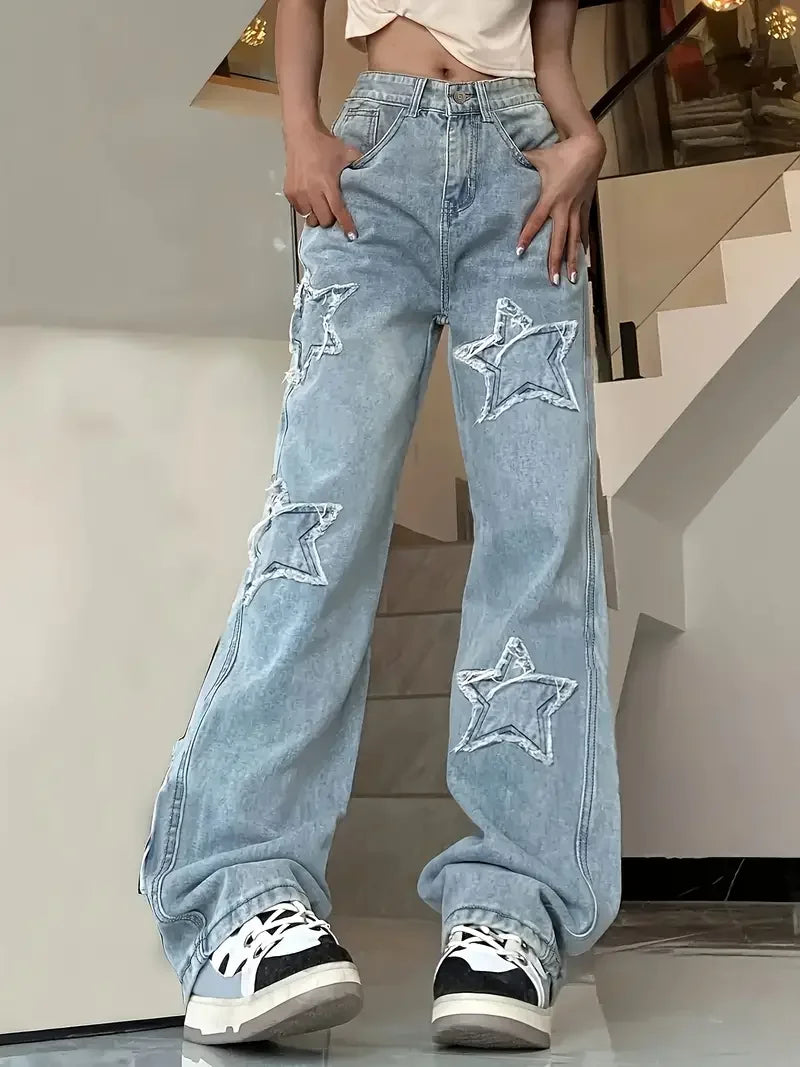 Modieuze Vrouwelijke Jeans Los Zittend - StudioMarella