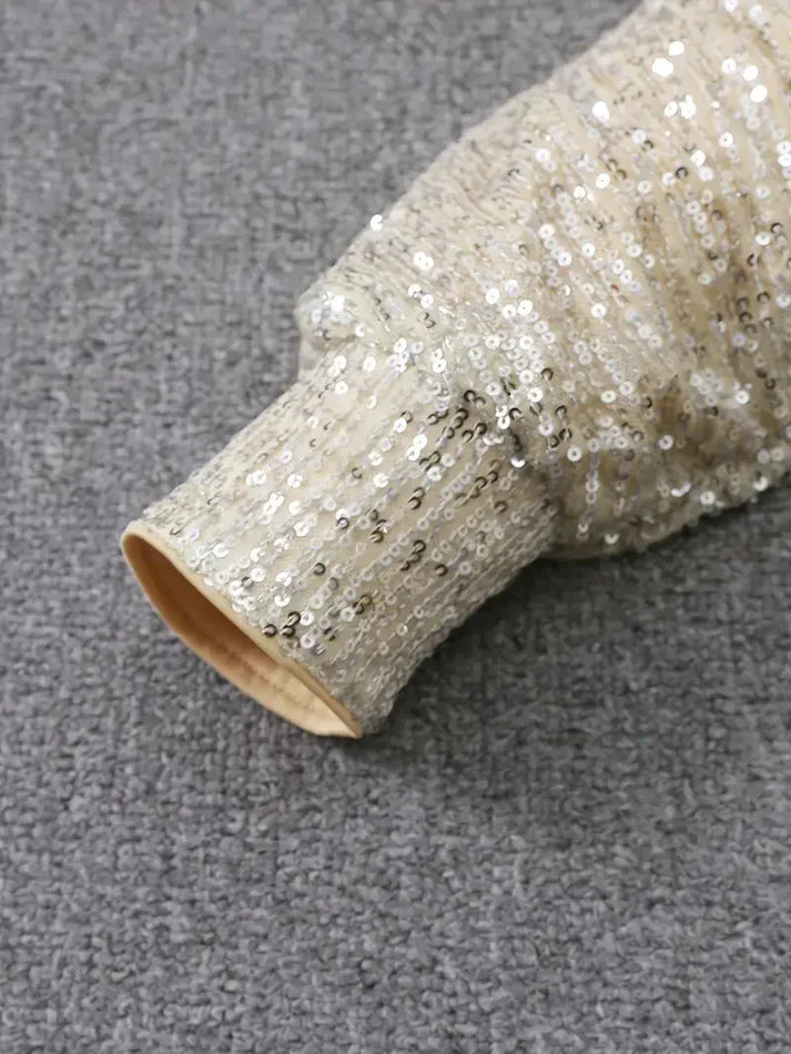 Mini Jurk Glamour Met Blote Schouders