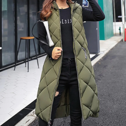 Vest Met Kap Warm en Stijlvol voor Dames - StudioMarella