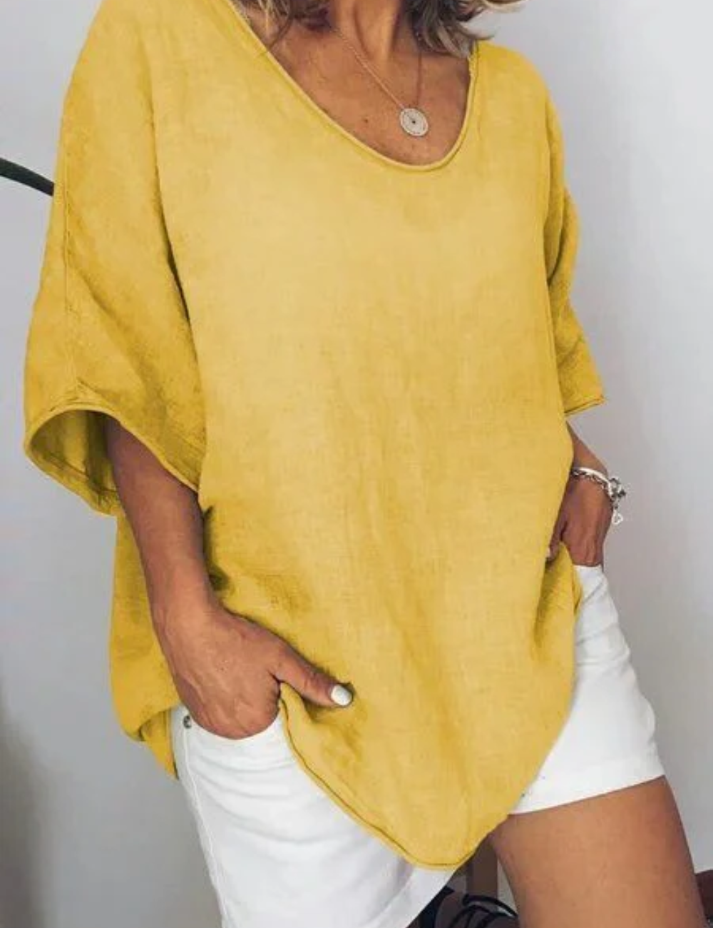 Vrouwelijk Oversized T-shirt Casual Katoen