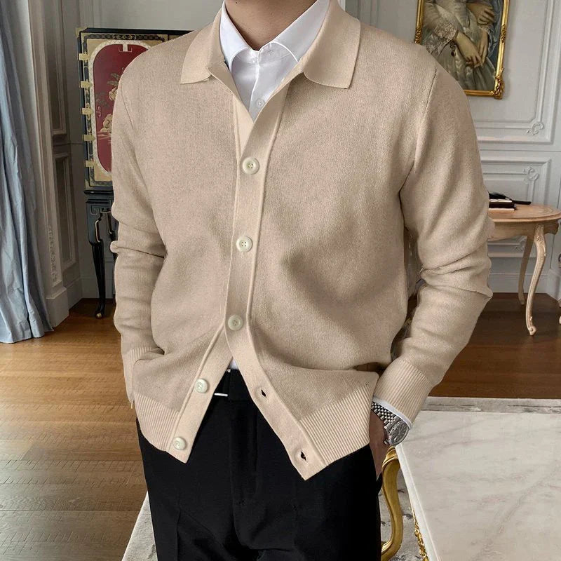 Heren Cardigan Button-Up Klassieke Kraag Comfortabel