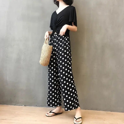 Wijde Broek Zomerse Chique Stijl