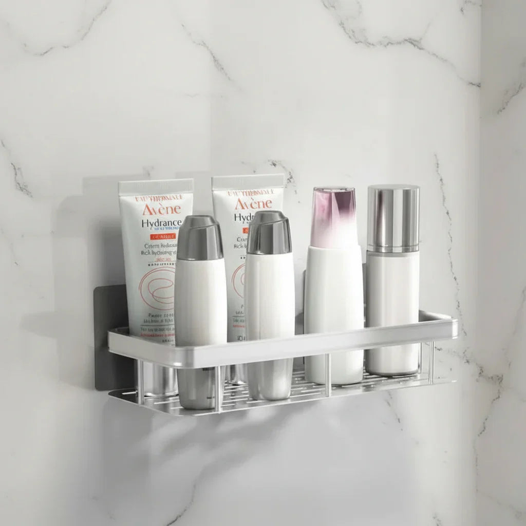 Badkamerplank Zelfklevend Boren ABS RVS Hoekplank Douche Scandinavisch Modern