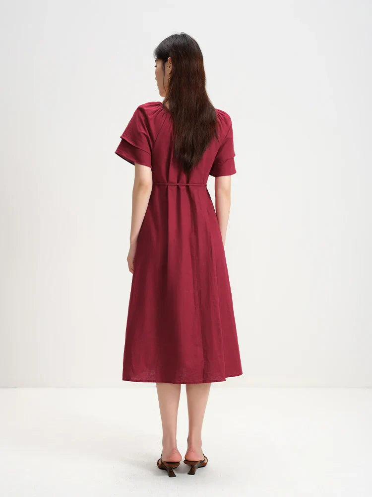 Retro Zomerjurk Vrouwen Elegante Bloemenprint