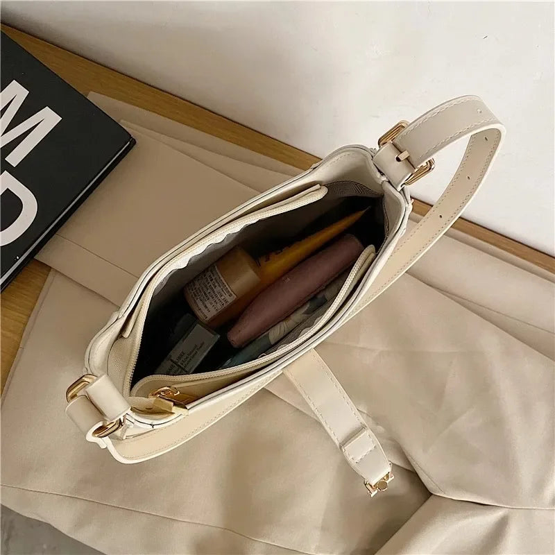 Leren Schoudertas Elegant Design Luxe Kwaliteit