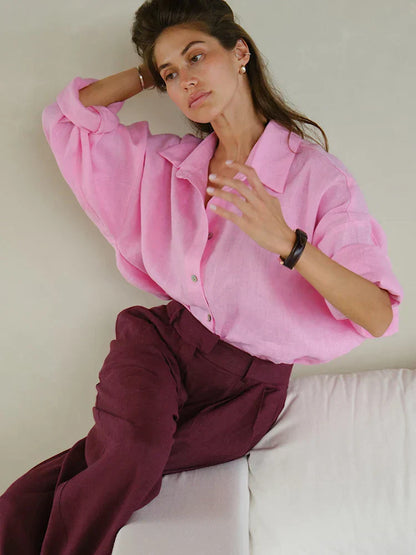 Dames Blouse Luchtig en Stijlvol Losvallend - StudioMarella