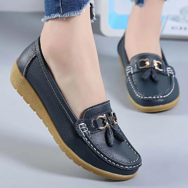 Elegante Slip On Loafers voor Mannen Leer