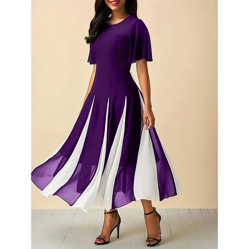Midi Jurk Zomerse Vrouwelijke Stijl