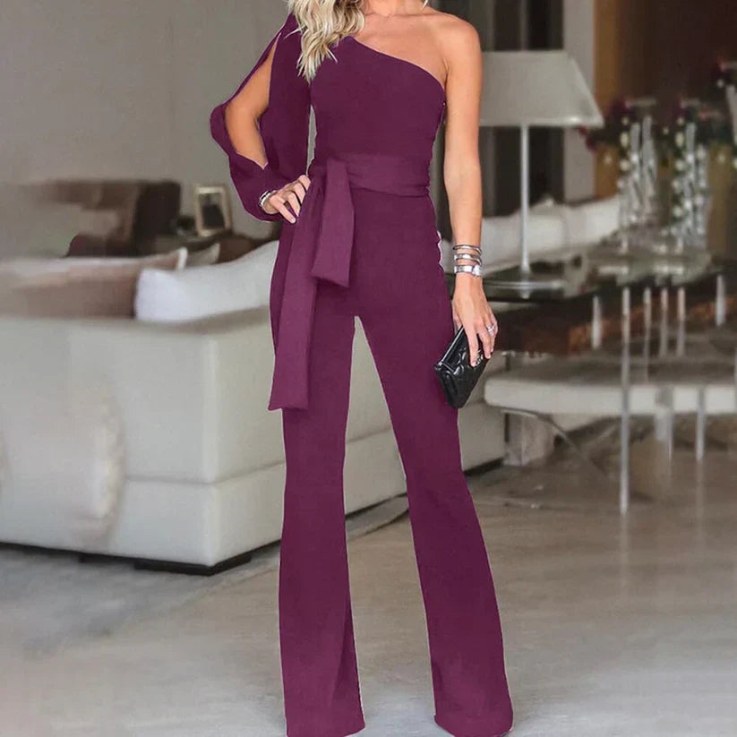 Dames Jumpsuit Eén Schouder Zomerjurk