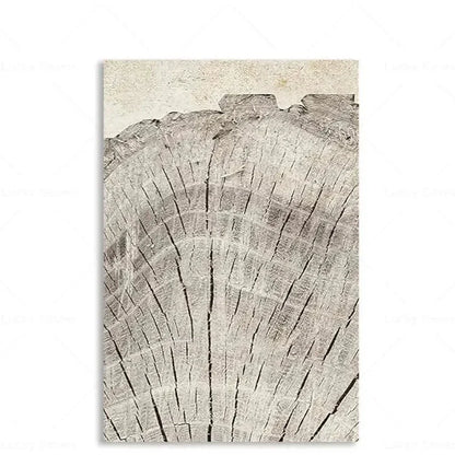 Abstracte Boomringen Canvas Wanddecoratie 60x40 cm Organische Textuur Art Print Rustiek Moderne Interieurstijl Natuurgeïnspireerd