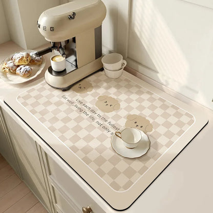 Keukenmat Absorberend Antislip Microvezel 50x60cm Wasbaar Droogmat