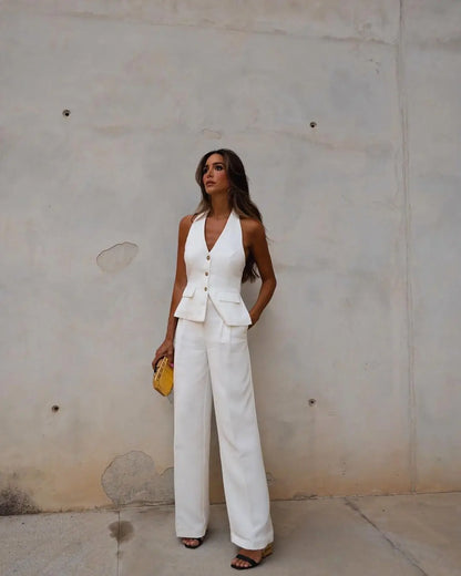 Dame Streetwear Set Top en BroekComfortabel en Stijlvol