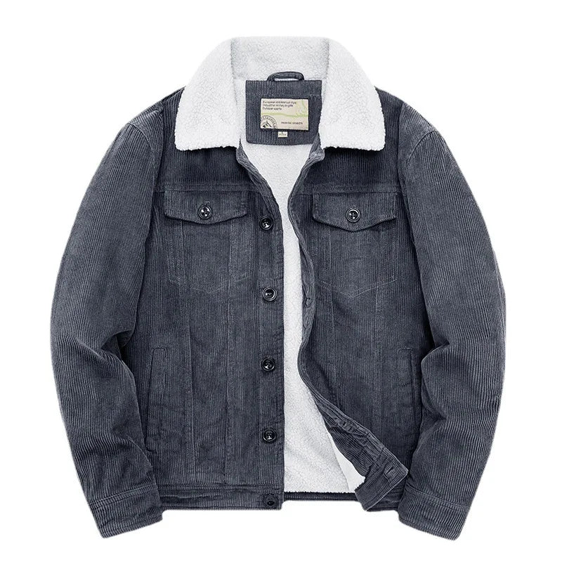 Heren Winterjas Warm Gevoerd Waterdicht Sherpa Stijl