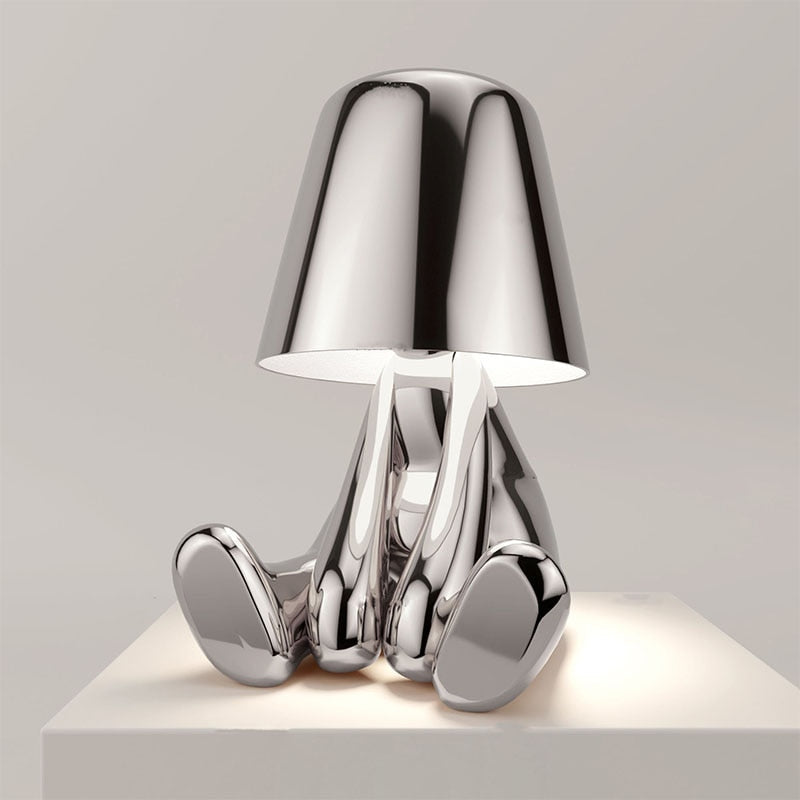 Figuurlamp LED Touch Dimbaar USB Oplaadbaar Goud Zilver Sfeerverlichting Woonkamer Slaapkamer Bureau Decoratielamp Cadeau