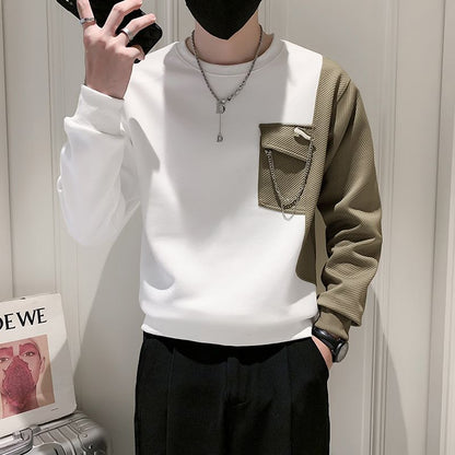 Grijze Gevoerde Trui Zacht Asymmetrisch Model