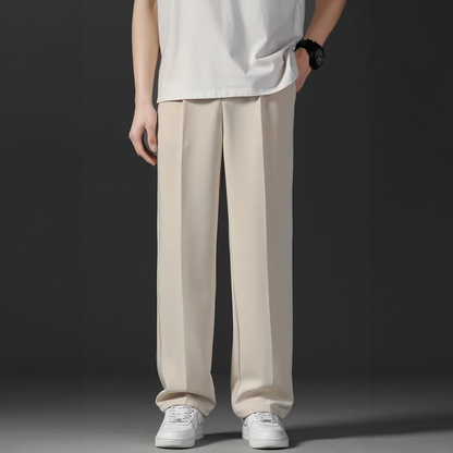 Heren Broek Relaxed Fit Rechte Streep Pietersbier