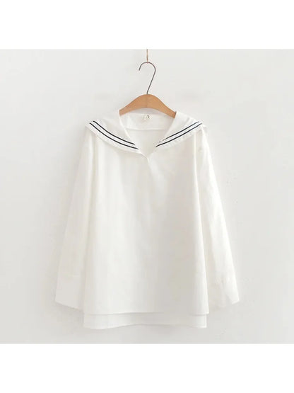 Elegante Matrozenblouse voor Vrouw met Klassiek Design