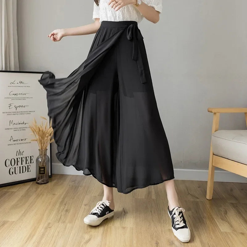 Lichte Zomer Broek van Chiffon Stof