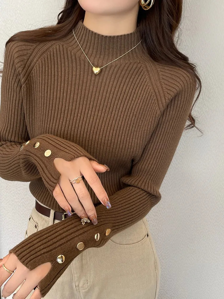 Malia Oversized Trui met Lange Mouwen Zacht Warm