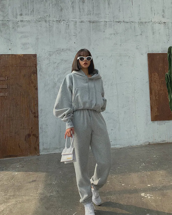 Dames Fleece Joggingpak Zacht en Warm - StudioMarella