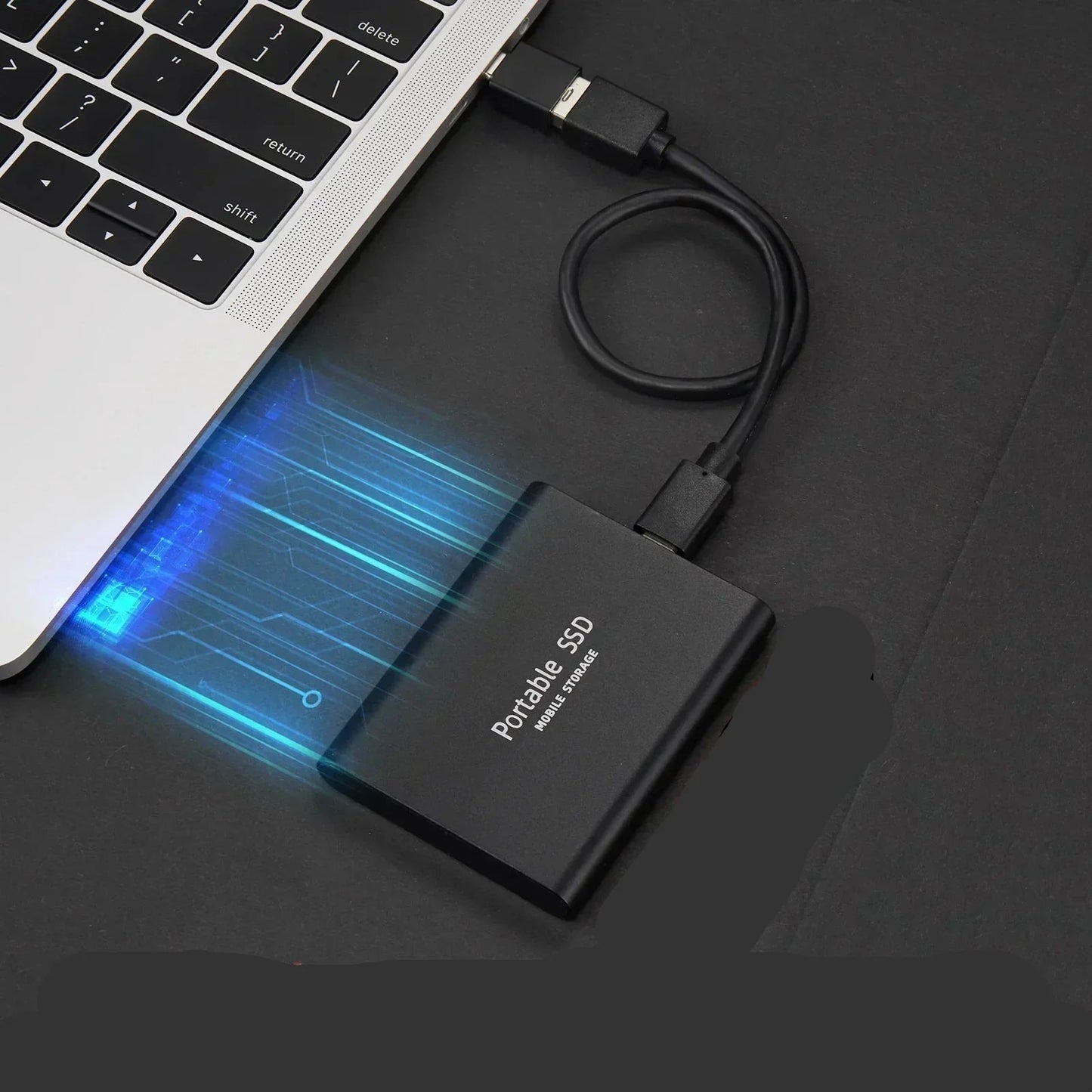 Externe SSD 2TB Ultrasnelle Gegevensopslag Compacte Harde Schijf voor PC Laptop Fotografie