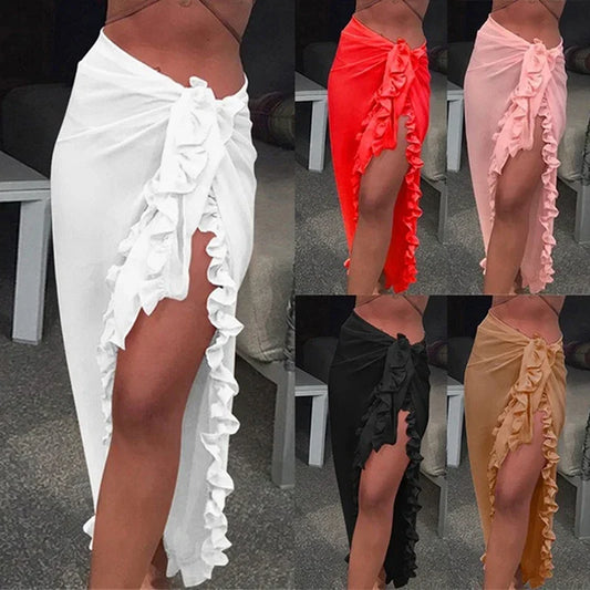Zwemkleding Bikini Beach Cover Up Chiffon Badjurk - StudioMarella