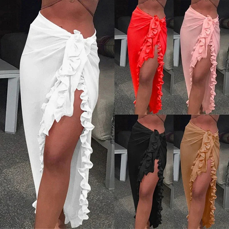 Zwemkleding Bikini Badpak Chiffon Cover Up - StudioMarella