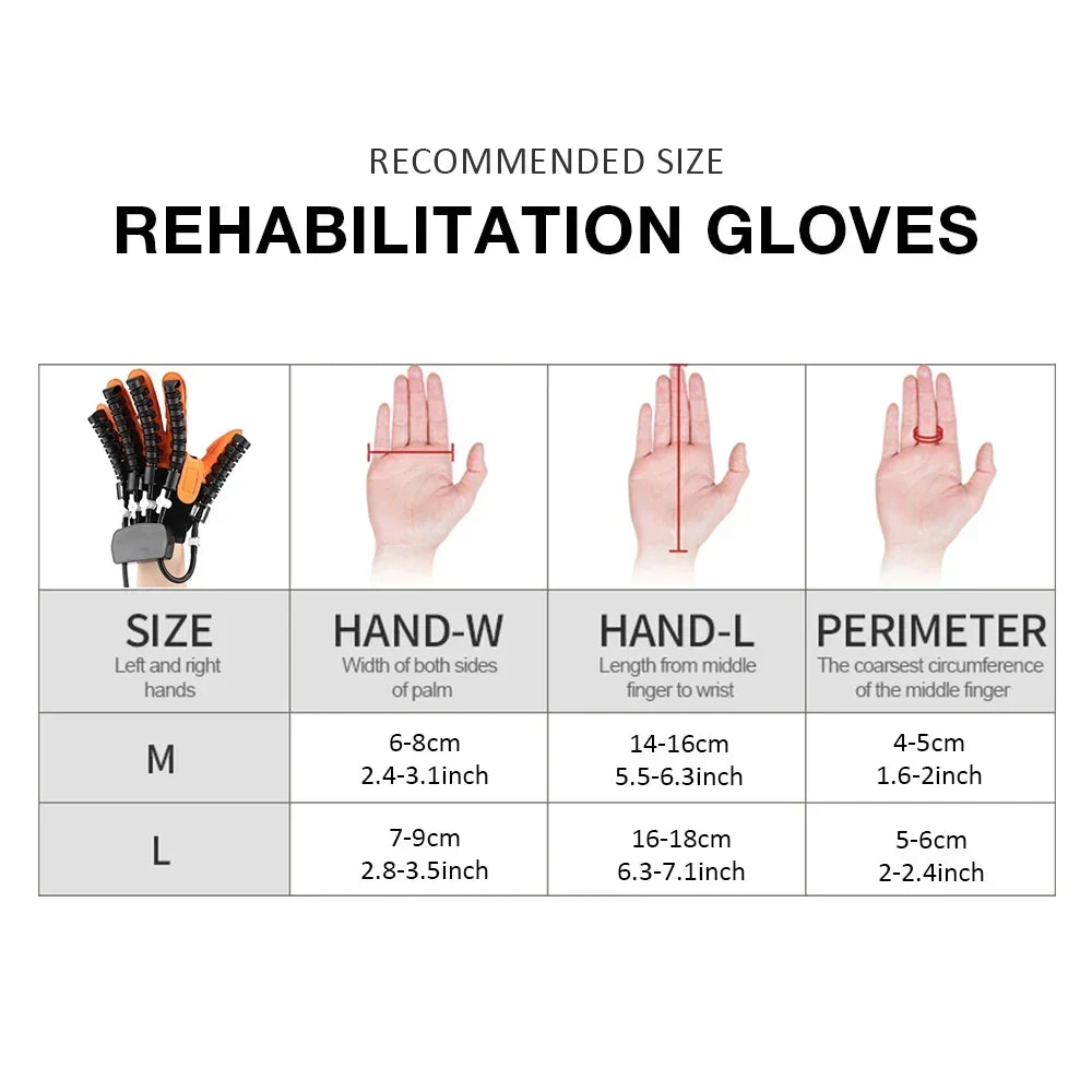 Elektrische Handrehabilitatie Handschoen 3-in-1 Therapie Massage Warming voor Handen Vingers Slaganval