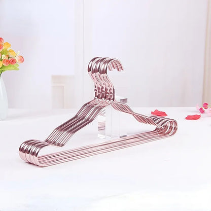 Kledinghangers messing set goud kleding hanger luxe garderobe kledingkast hangers stevig anti slip jas blouse jurk hanger