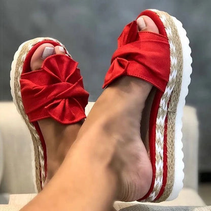 Vrouwensandalen met Strik Zomer Collectie