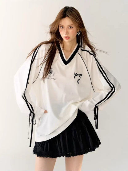 Vera Oversized Jersey Dames Vintage Stijl