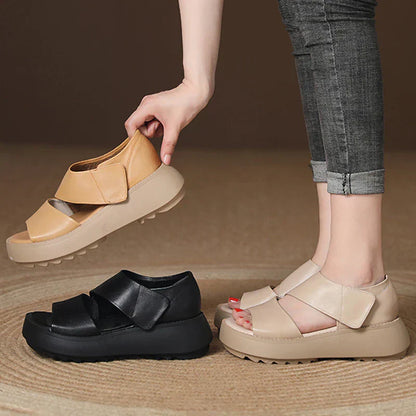 Orthopedische Sandalen Leder Comfortabel Steunzool
