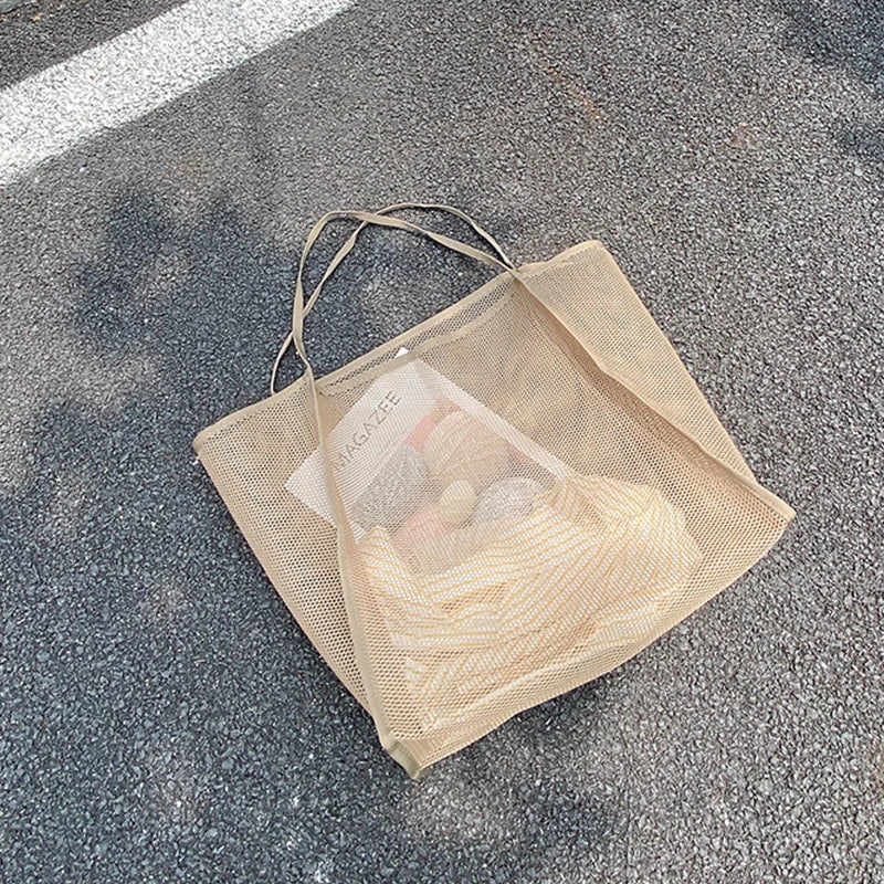 Grote Strandtas Mesh voor Zwembad en Strand