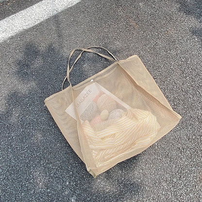 Grote Strandtas Mesh voor Zwembad en Strand
