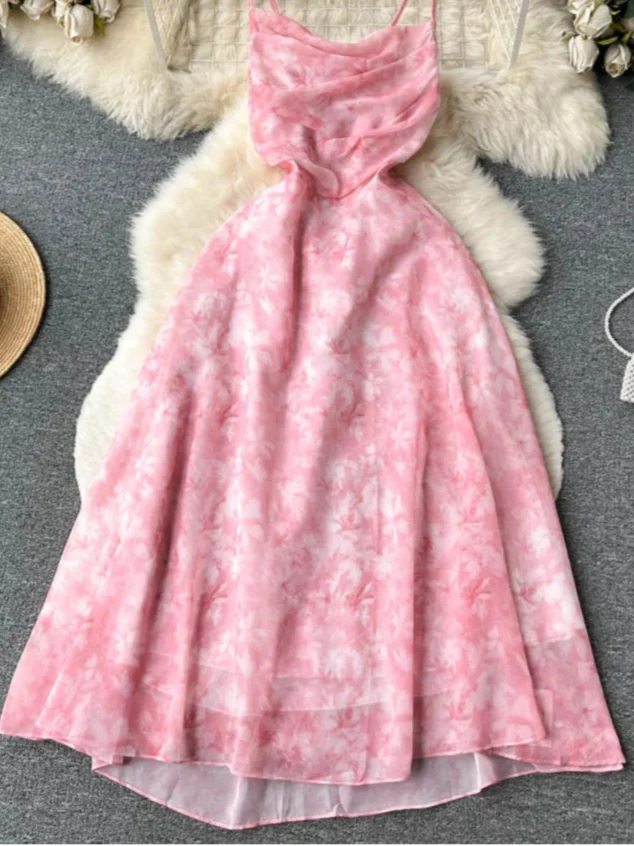 Zomerjurk Vrouw Bloemen Zonder Rug