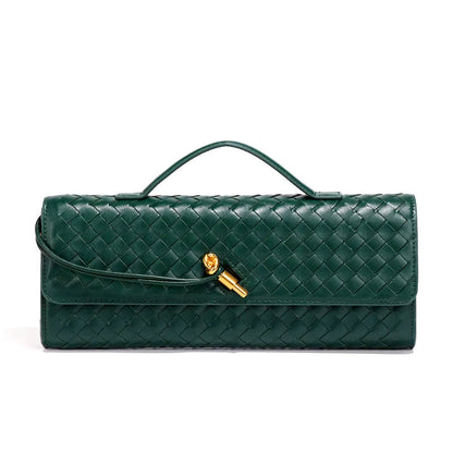 Vegan Clutch Gevlochten Lederlook Elegant Design