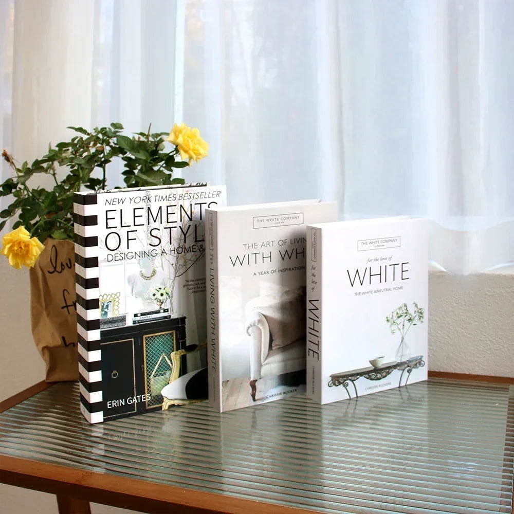 Salontafel Decoratie Boeken Set 3 Stuks Opvouwbaar Design Koffietafel Styling