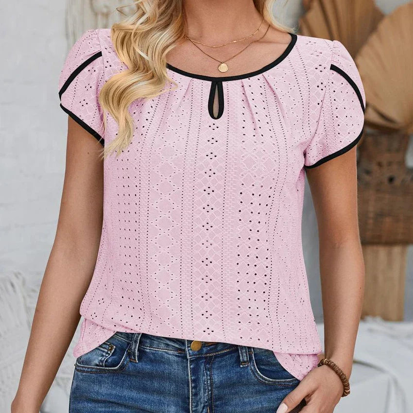 Vrouwelijke Zomer Blouses Elegante Stijl
