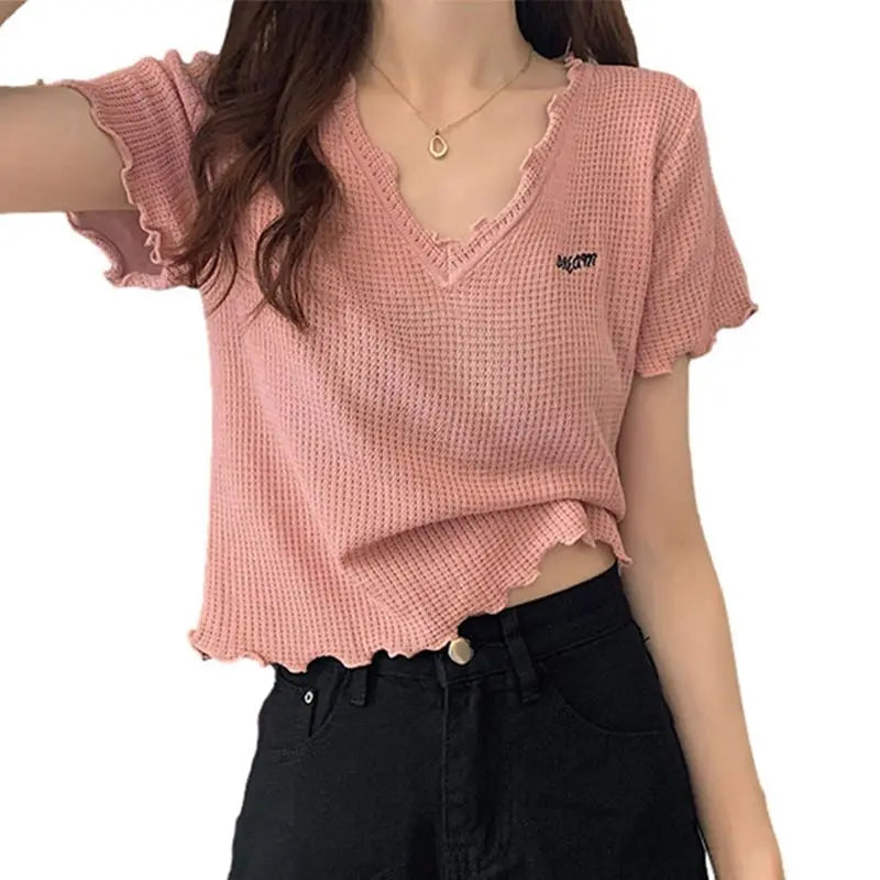 Zomer T-shirt Met Korte Mouwen Lichtgewicht