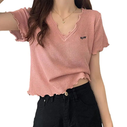 Zomer T-shirt Met Korte Mouwen Lichtgewicht