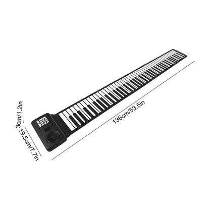 Oprolbare Piano met 88 Toetsen — Draagbaar en Flexibel Keyboard voor Onderweg