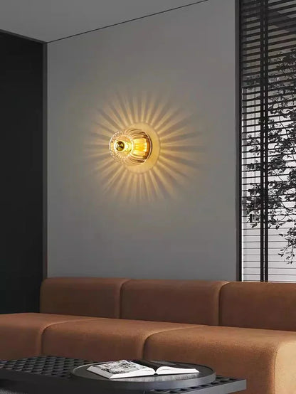 Wandlamp Glas Scandinavisch Bauhaus Metaal E14 Woonkamer Gang Trap Modern