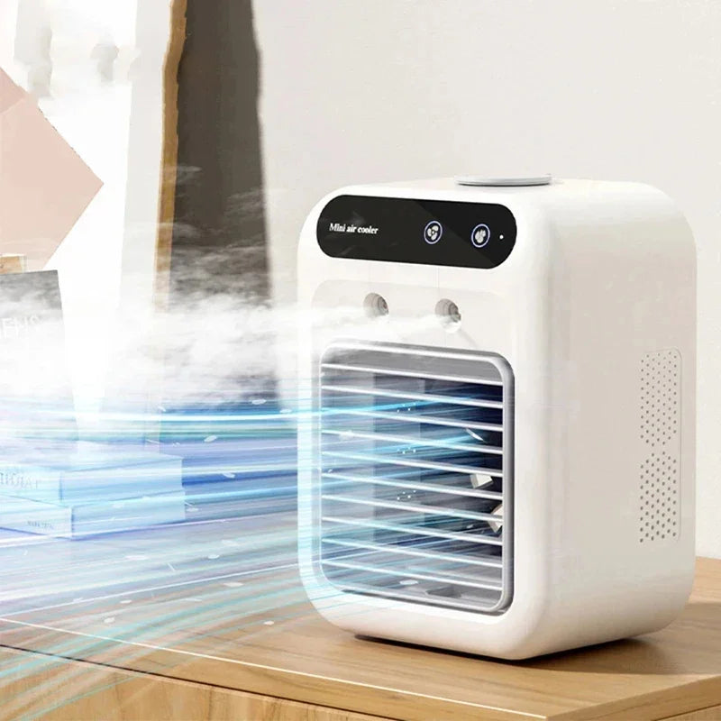 Compacte Mobiele Waterkoeler met USB Ventilator voor Bureau en Kantoor