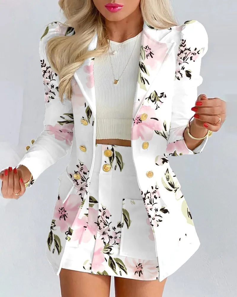 Vrouwelijke Bloemenjurk en Broek Set Zomer Collectie - StudioMarella