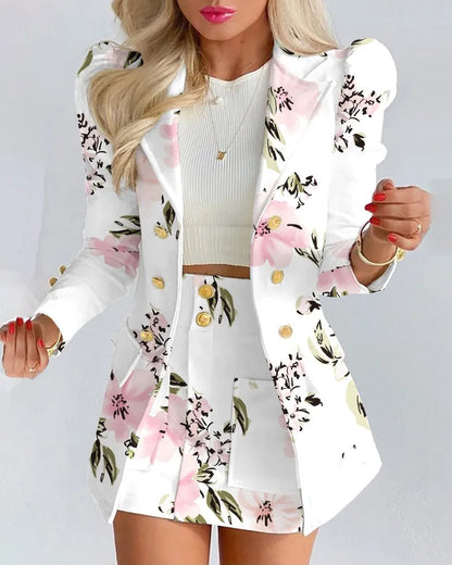 Vrouwelijke Bloemenjurk en Broek Set Zomer Collectie - StudioMarella